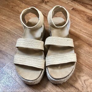 Platform espadrille sandals